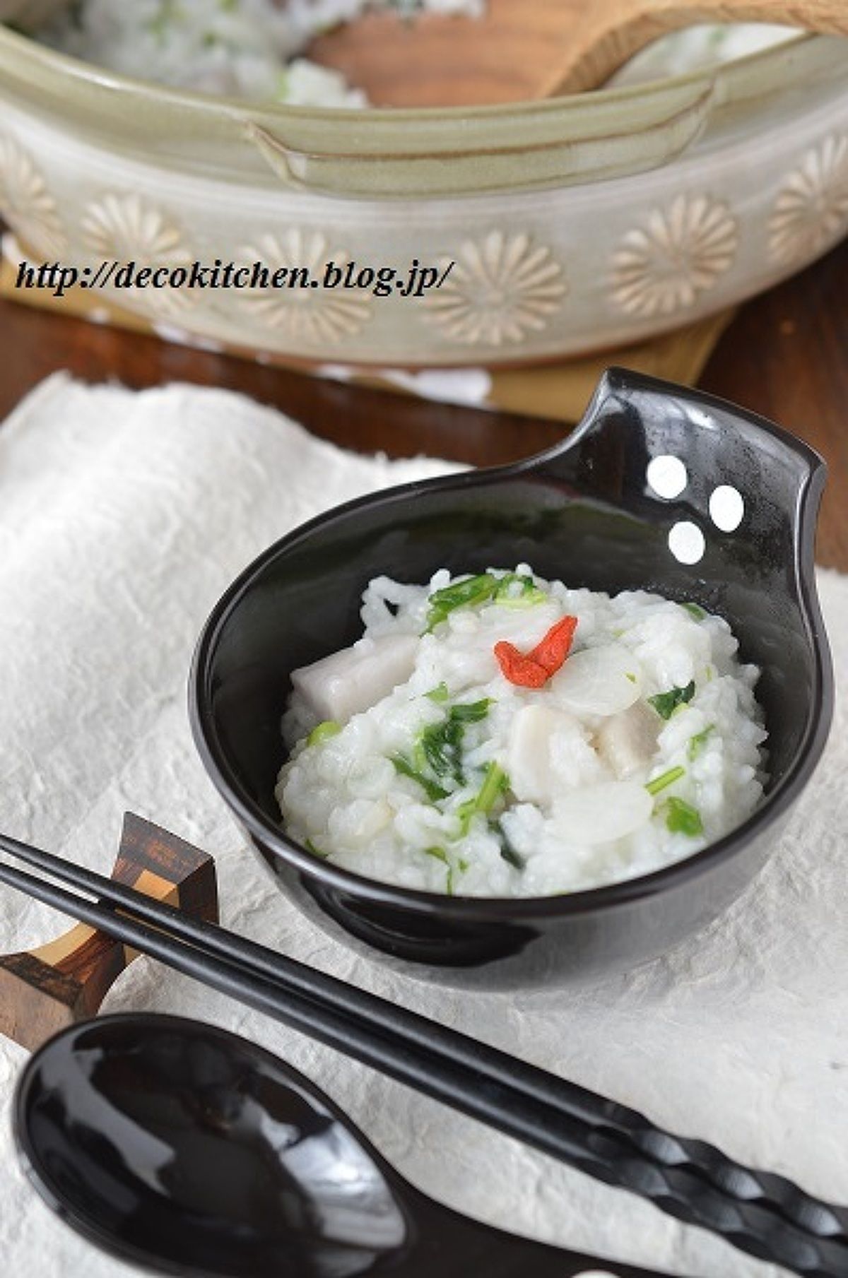 地味深い味わい「里芋入り七草粥」